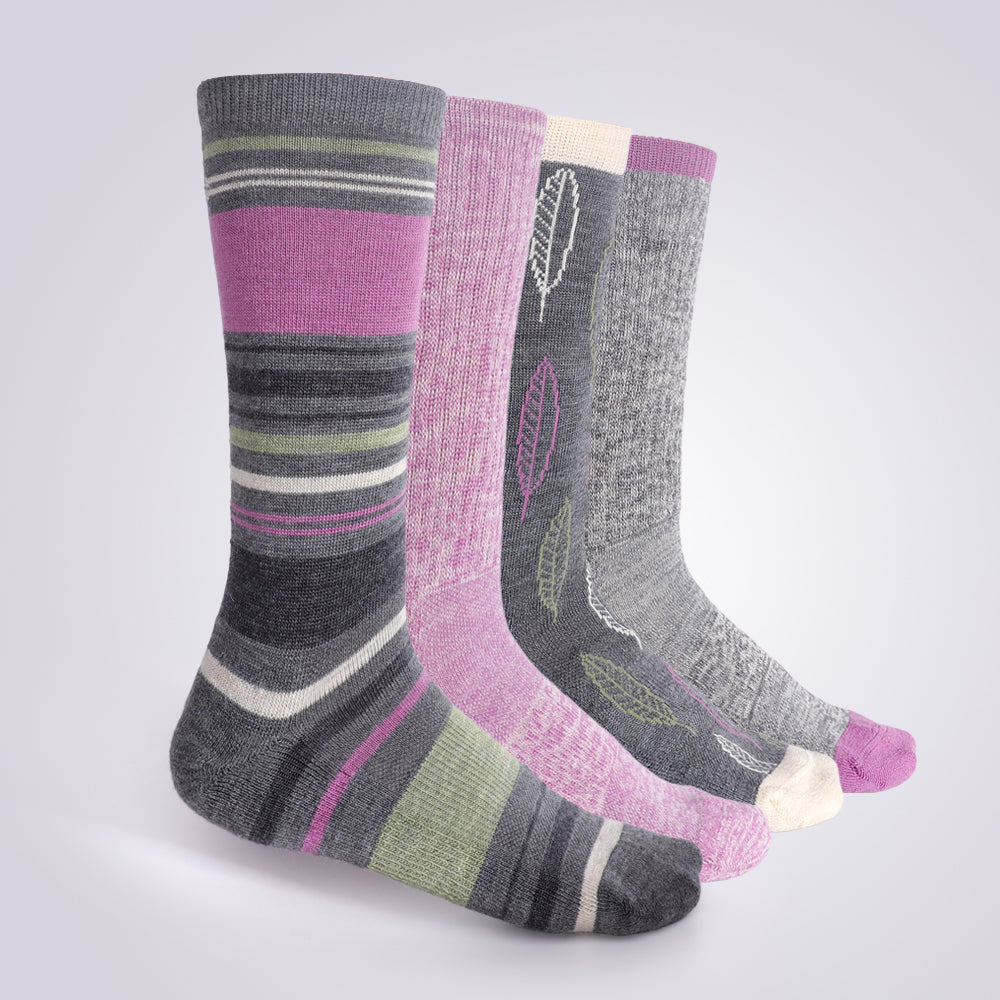 Lot de 4 paires de chaussettes mi-mollet Touch Wear Everyday pour femme