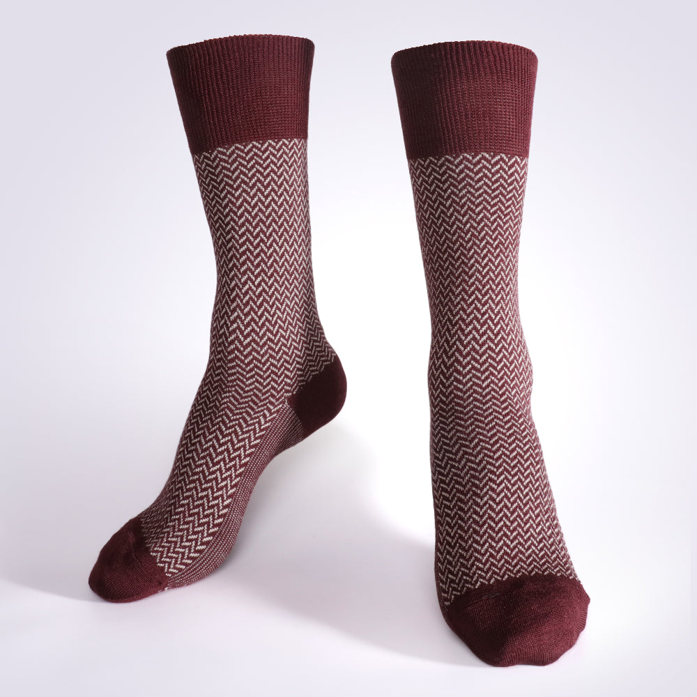 Lot de 10 paires de chaussettes mi-mollet tissées châtaigne Be Gentle Dressing pour homme