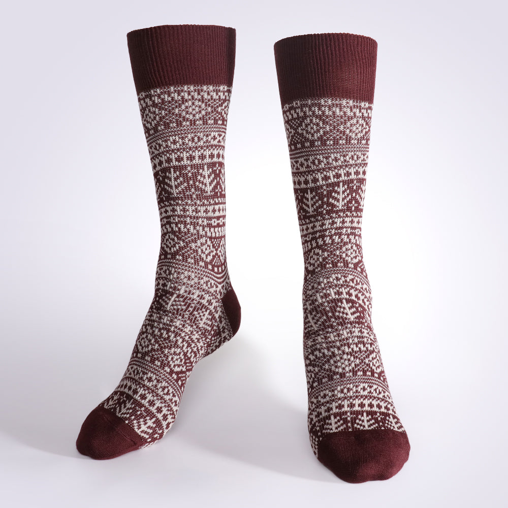 Lot de 10 paires de chaussettes mi-mollet tissées châtaigne Be Gentle Dressing pour homme