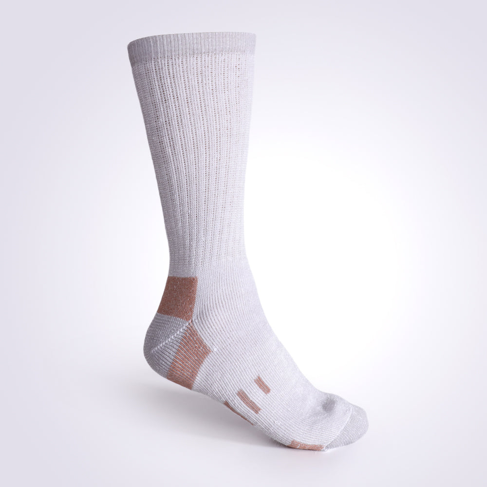 Paquete de 4 calcetines deportivos para exteriores de lana merino con amortiguación para hombre