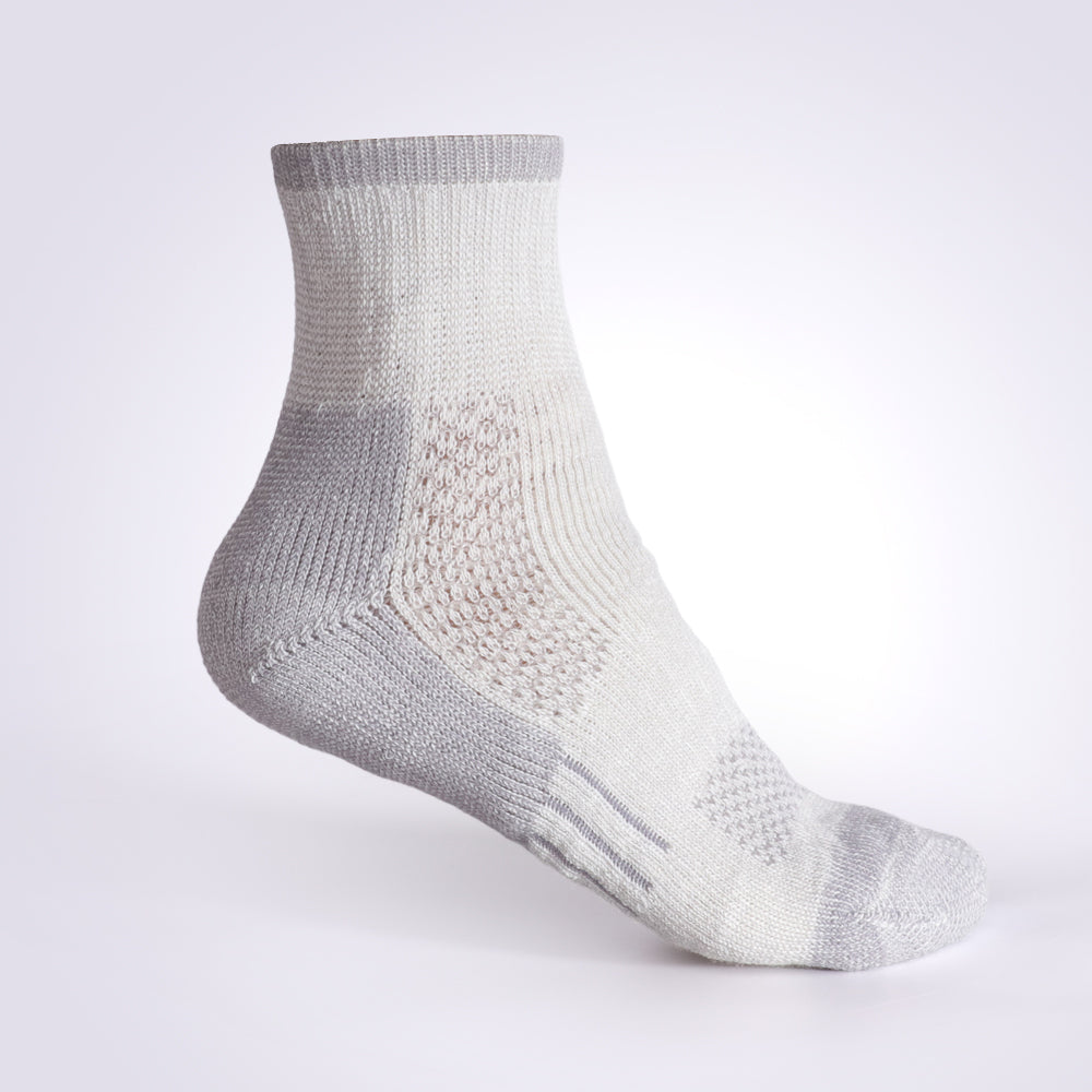 Paquetes de 4 calcetines tobilleros para correr de lana merino para hombre