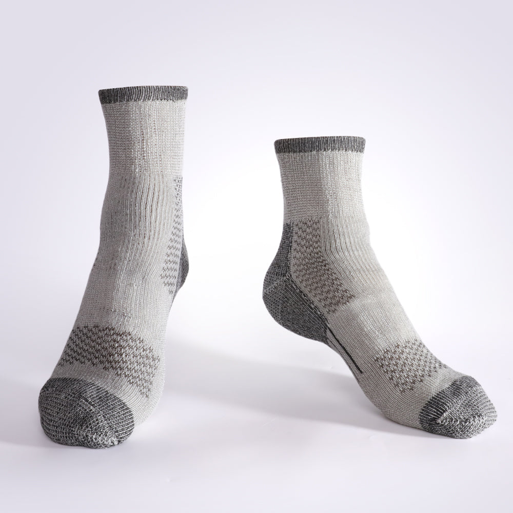 Paquetes de 4 calcetines tobilleros para correr de lana merino para hombre