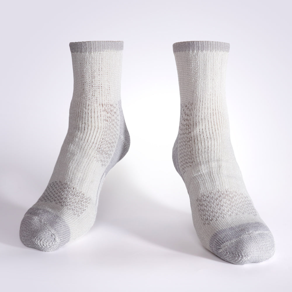 Paquetes de 4 calcetines tobilleros para correr de lana merino para hombre