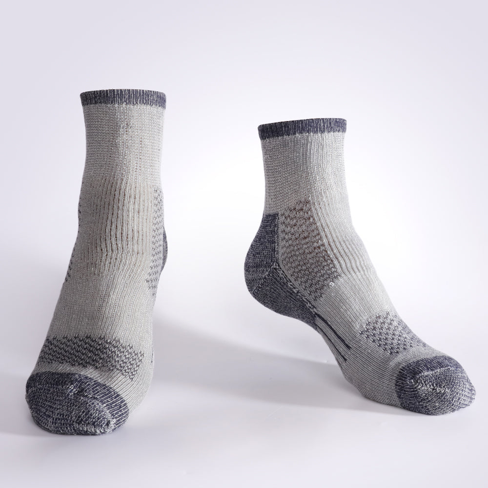 Paquetes de 4 calcetines tobilleros para correr de lana merino para hombre