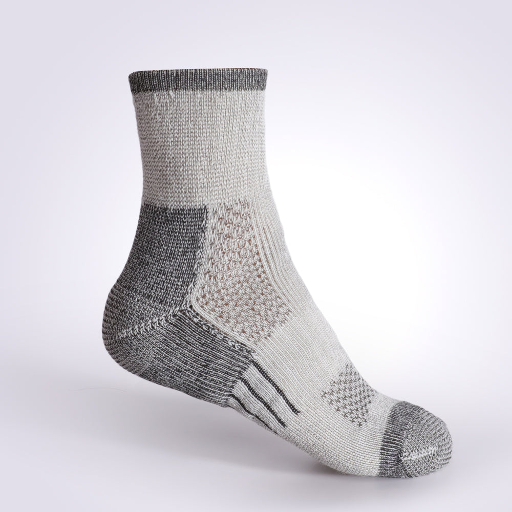 Paquetes de 4 calcetines tobilleros para correr de lana merino para hombre