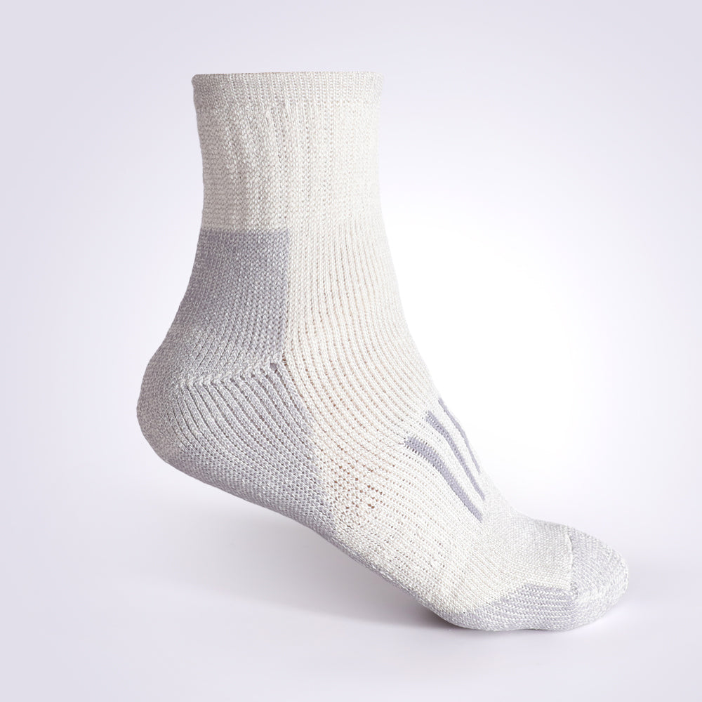 Paquetes de 8 calcetines tobilleros de lana merino a rayas para hombre