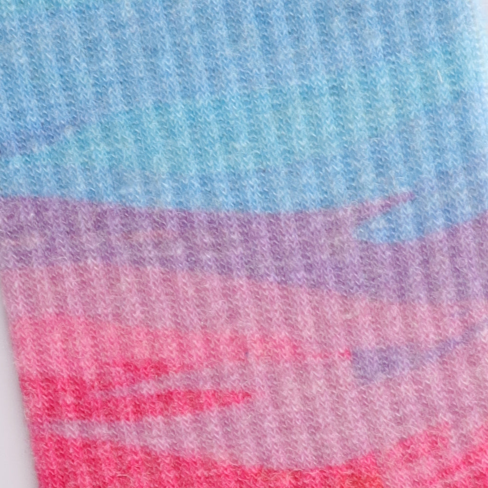 Lot de 4 paires de chaussettes de sport Touch Wear Everyday à dégradé rouge et bleu