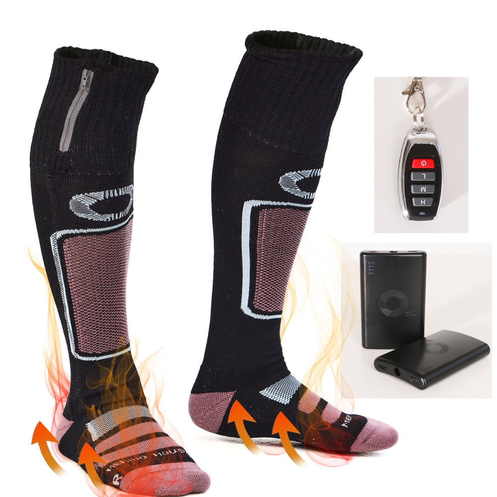 MERINO HOUSE Battery Heating Wool Socks - Warm and comfortable heated merino wool socks