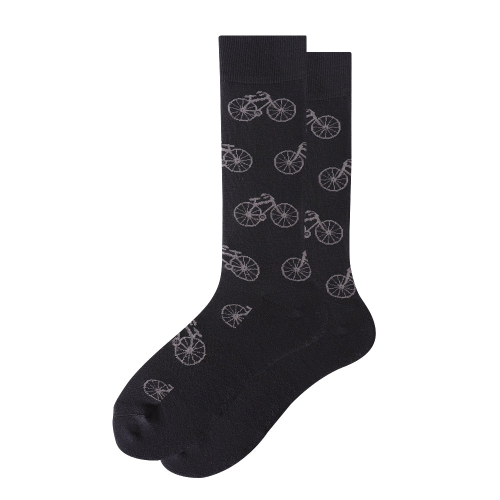 Lot de 4 paires de chaussettes mi-mollet pour homme Be Gentle Dressing Bicycle
