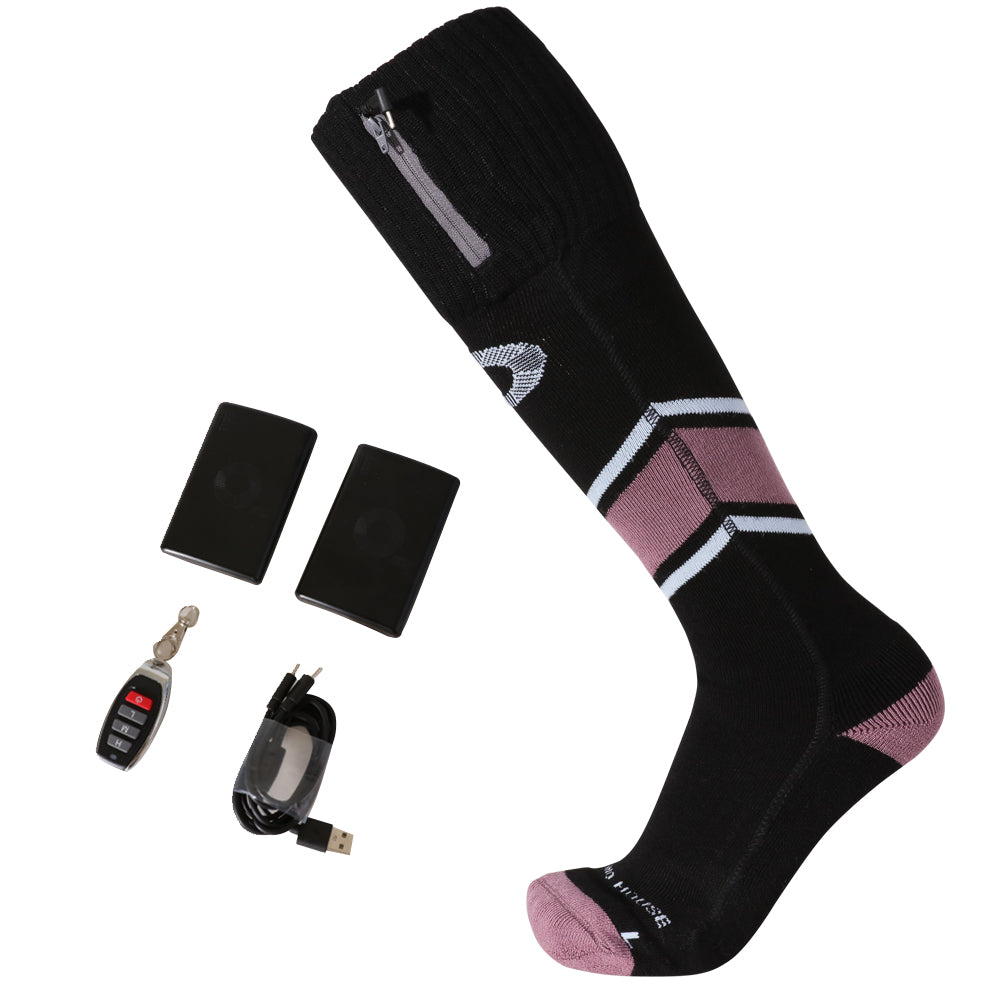 MERINO HOUSE Battery Heating Wool Socks - Warm and comfortable heated merino wool socks