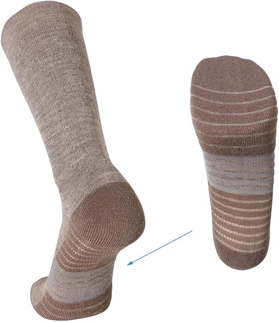 Lot de 6 paires de chaussettes de randonnée Long Way pour homme, couleur ébène