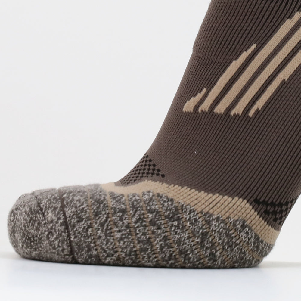 Lot de 2 paires de chaussettes montantes marron Feel Breath Cross Country pour homme