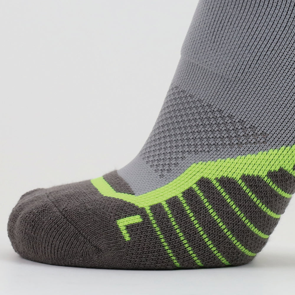 Lot de 2 paires de chaussettes de cyclisme grises pour homme