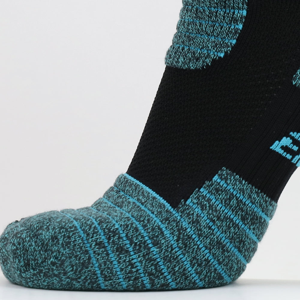 Lot de 2 paires de chaussettes hautes noires pour homme, idéales pour la randonnée