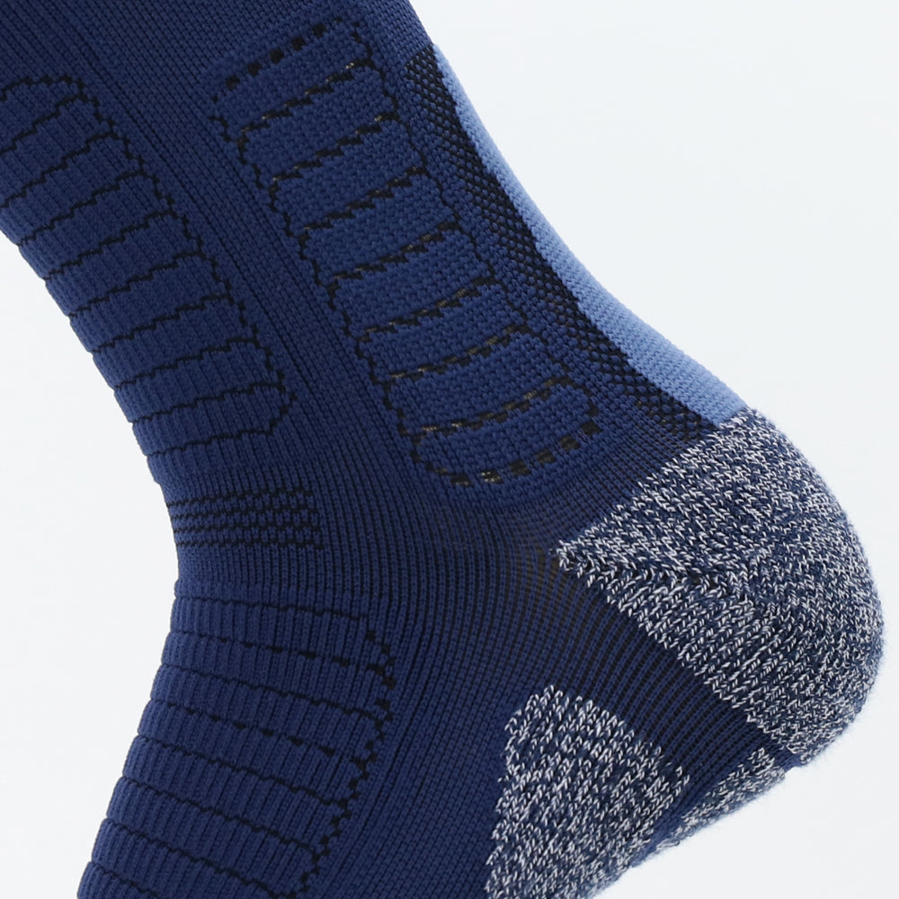 Lot de 2 paires de chaussettes hautes de randonnée bleu foncé pour homme