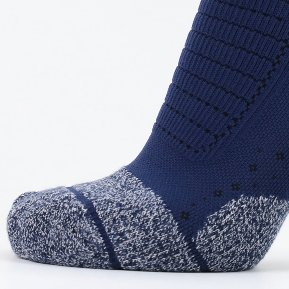 Lot de 2 paires de chaussettes hautes de randonnée bleu foncé pour homme