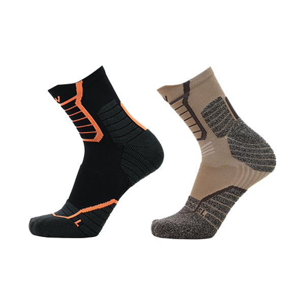 Paquete de 2 calcetines tobilleros de compresión Performance Trail Running para hombre