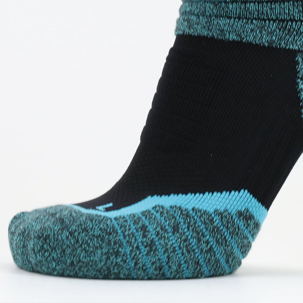 Paquetes de 2 calcetines hasta la rodilla de compresión para correr para hombre BB