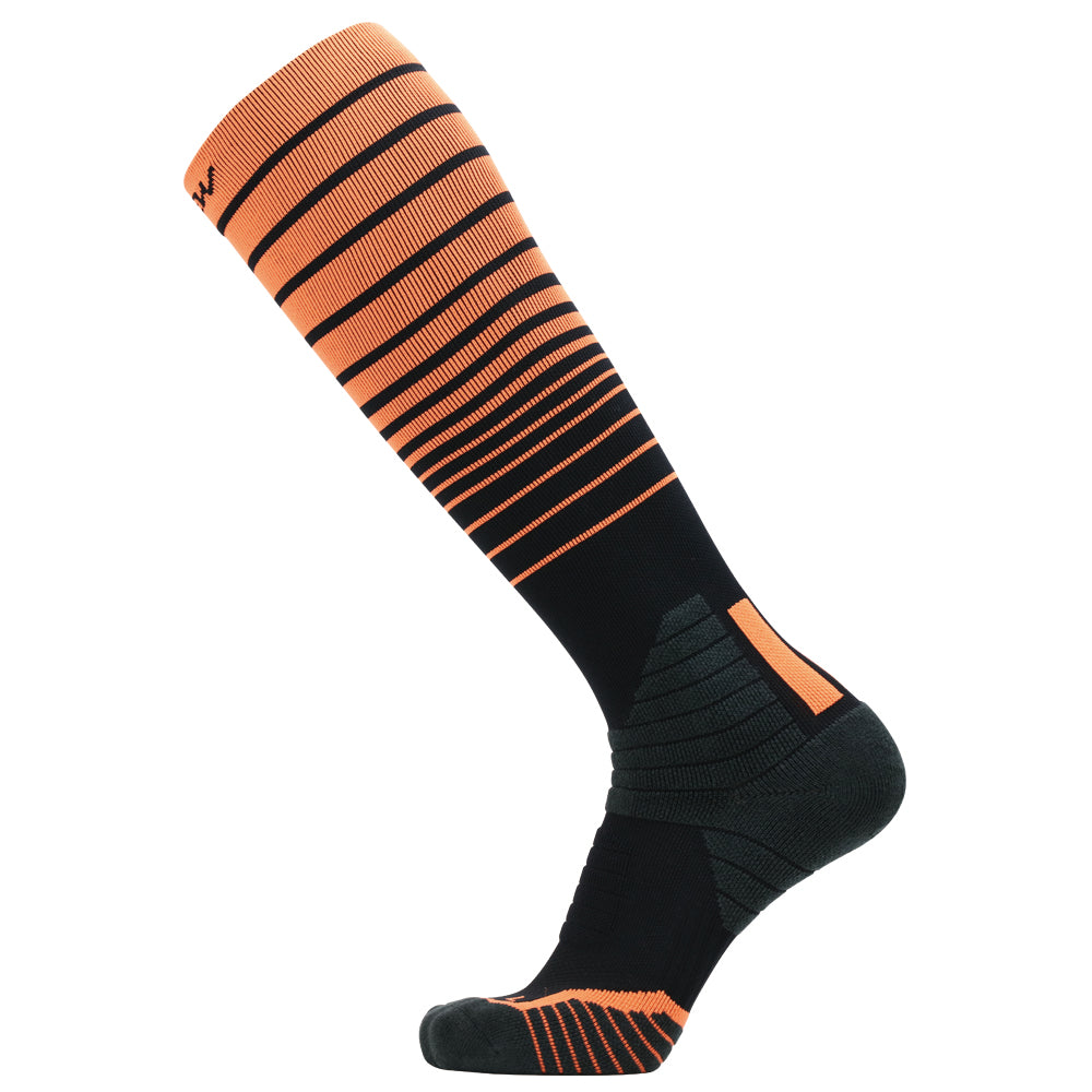 Paquetes de 3 calcetines hasta la rodilla de compresión para correr de alto rendimiento para hombre