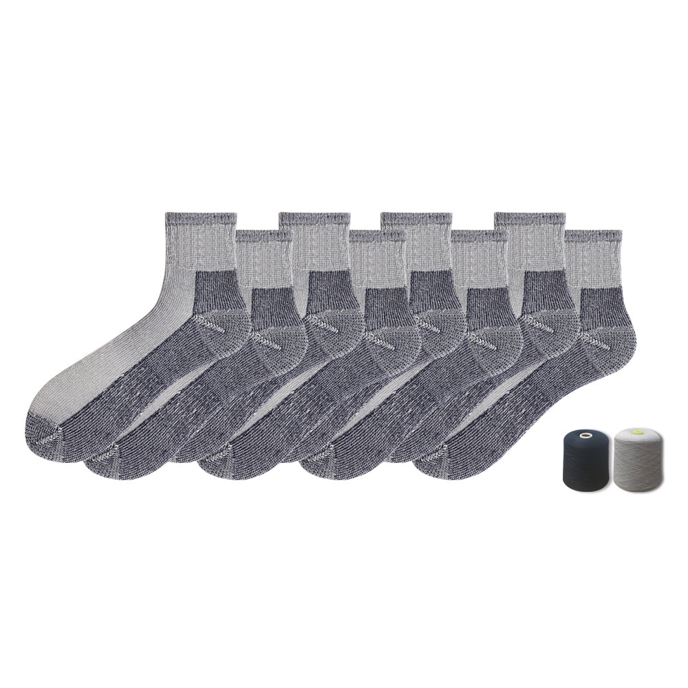 Model Wearing Men’s Merino Wool Compression Socks for Comfort and Support