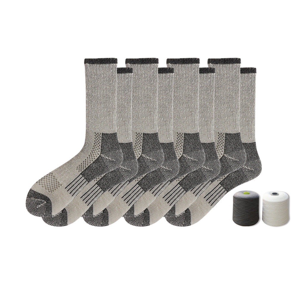 Mens Running Stripes Navy Crew Sock 4 Pack