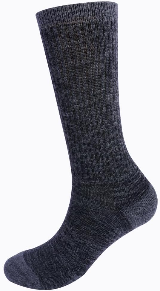 Lot de 4 paires de chaussettes mi-mollet Long Way Hiking Graphite pour femme