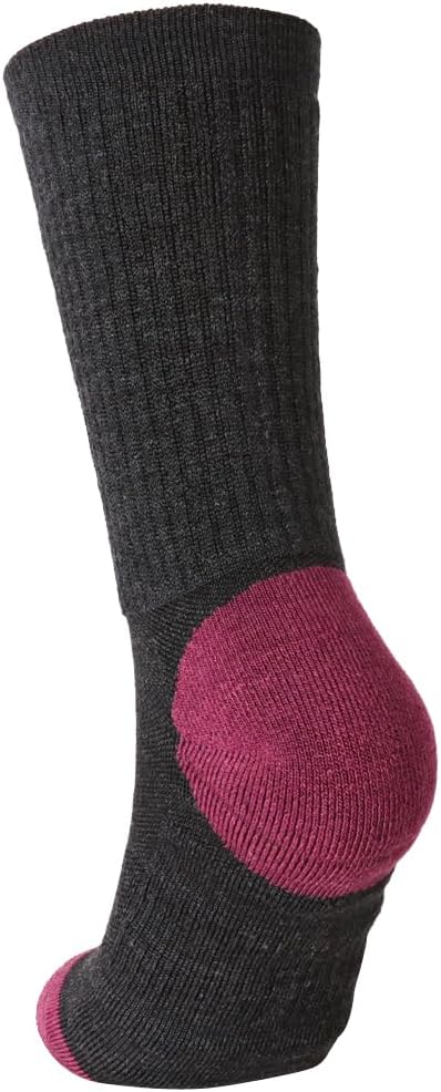 Lot de 6 paires de chaussettes mi-mollet Long Way Hiking Neon Ash pour femme