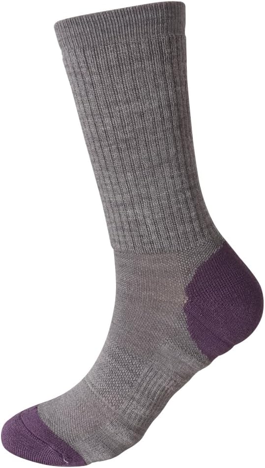 Lot de 6 paires de chaussettes mi-mollet Long Way Hiking Neon Ash pour femme