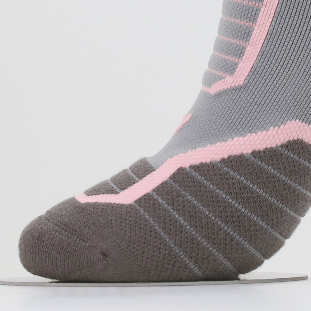 Lot de 2 paires de chaussettes mi-mollet grises Feel Breath Cross Country pour femme