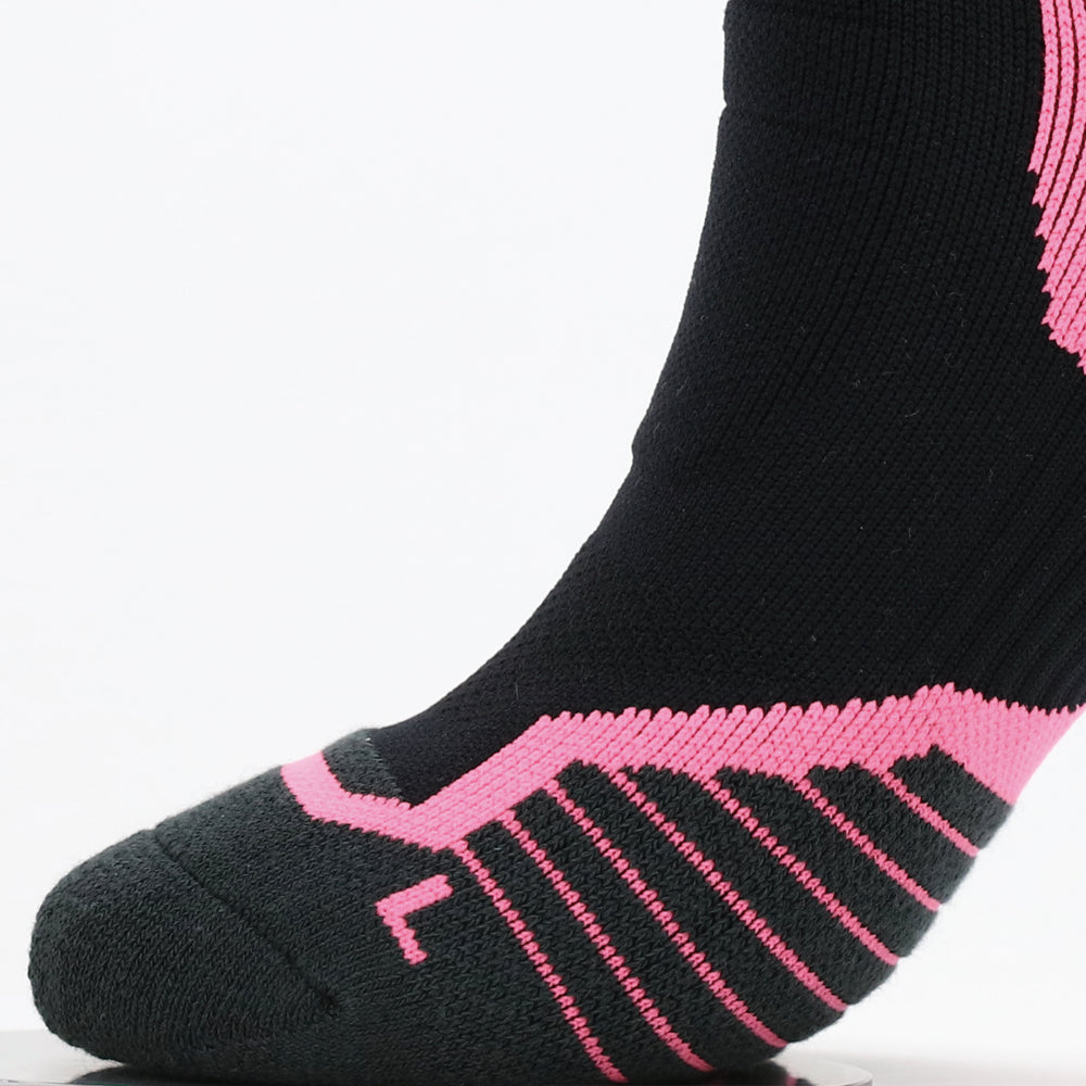 Lot de 2 paires de chaussettes de cyclisme noires pour femme Ride Soft