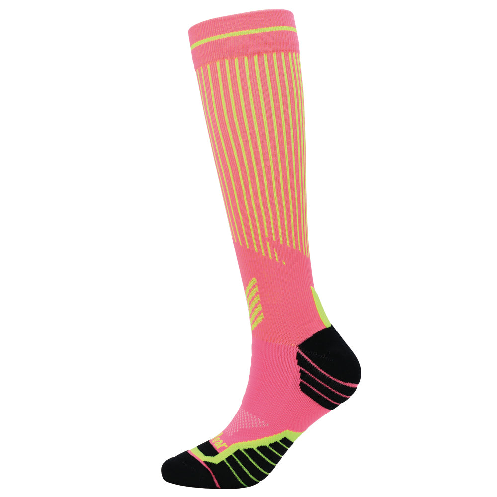 Paquetes de 2 calcetines hasta la rodilla de compresión para ciclismo de rendimiento para mujer PY