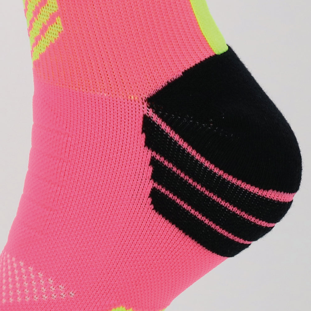 Paquetes de 2 calcetines hasta la rodilla de compresión para ciclismo de rendimiento para mujer PY