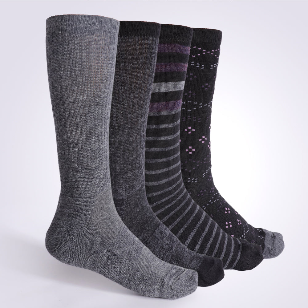 Lot de 4 paires de chaussettes mi-mollet Touch Wear Everyday Originals pour femme