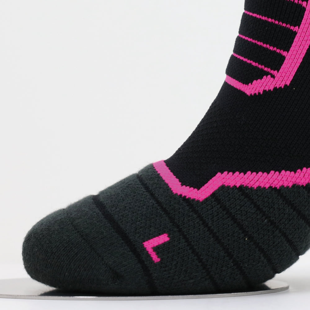 Lot de 2 paires de chaussettes de randonnée noires pour femme