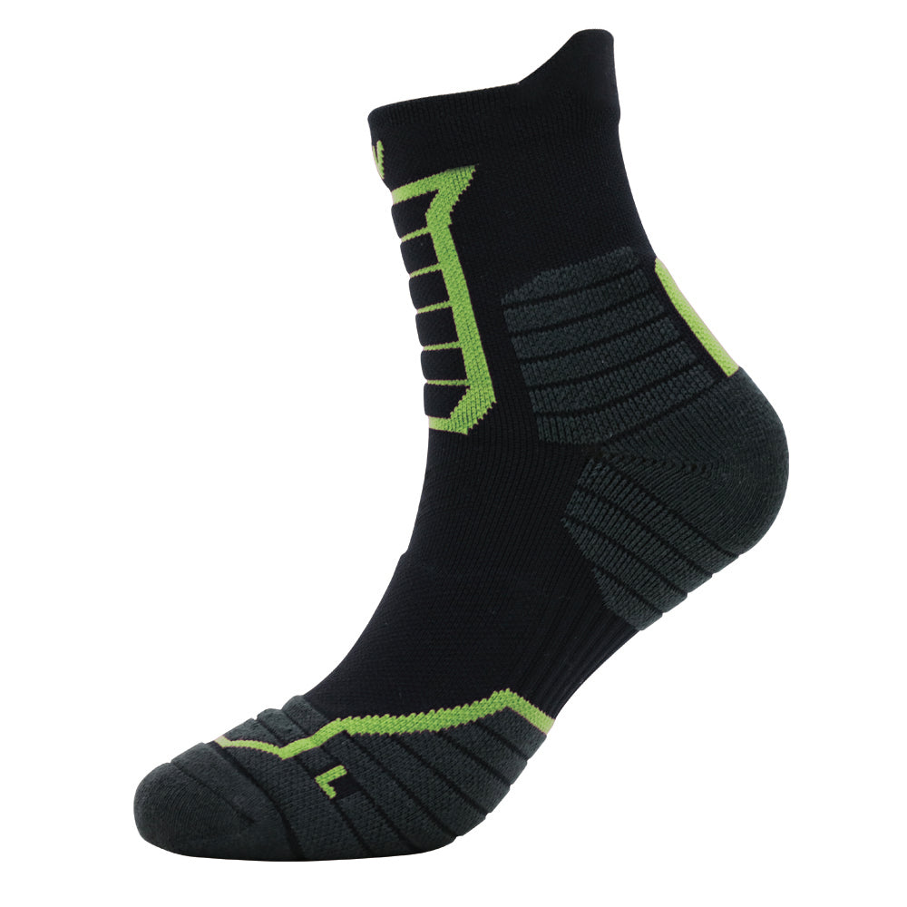 Lot de 2 paires de chaussettes de randonnée noires et vertes pour femme