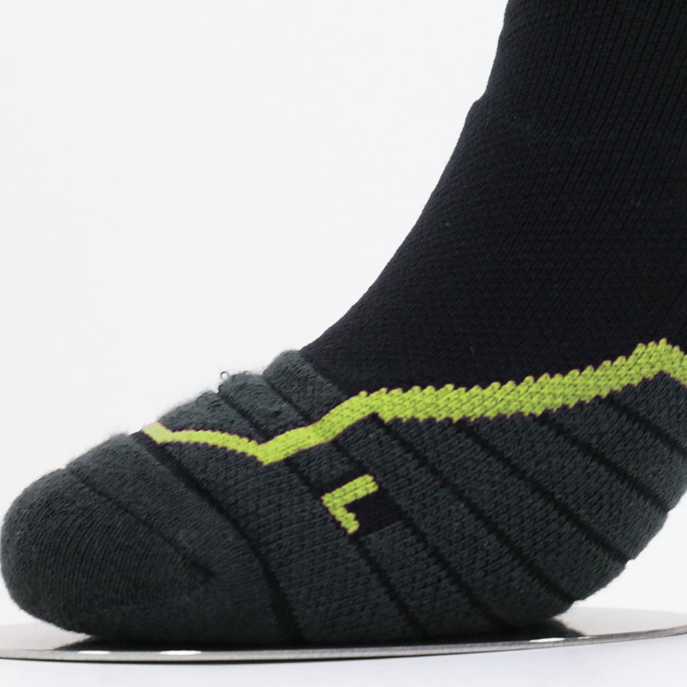 Lot de 2 paires de chaussettes de randonnée noires et vertes pour femme