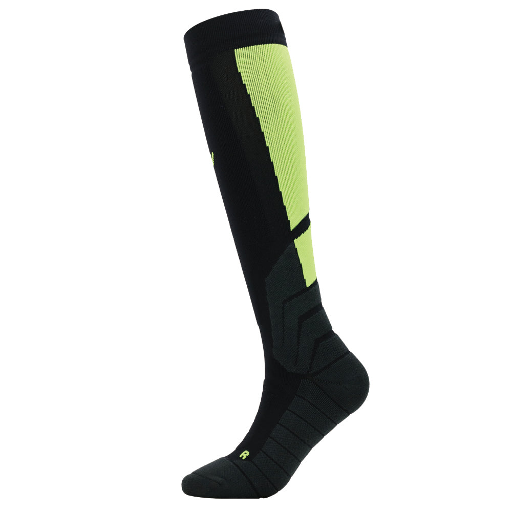 Paquetes de 2 calcetines hasta la rodilla de compresión para montañismo y rendimiento para mujer