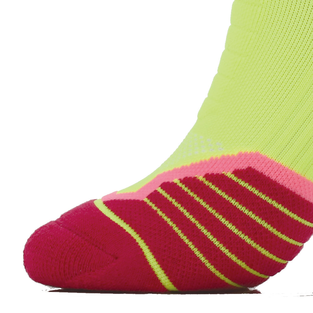 Paquetes de 2 calcetines hasta la rodilla de compresión para correr para mujer PY