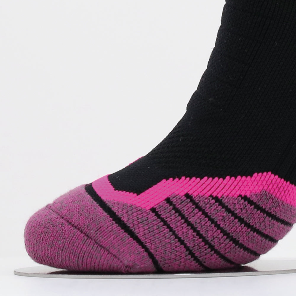 Paquetes de 2 calcetines hasta la rodilla de compresión para correr para mujer BP