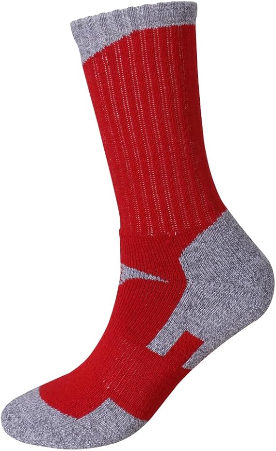 Lot de 6 paires de chaussettes de randonnée Long Way pour femme, Dark Ember Crew