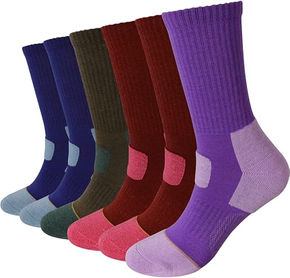Lot de 6 paires de chaussettes de randonnée Royal Garden pour femme