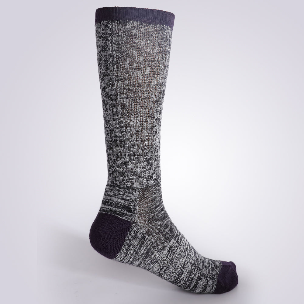 Lot de 4 paires de chaussettes mi-mollet à rayures noires pour femme Touch Wear Everyday