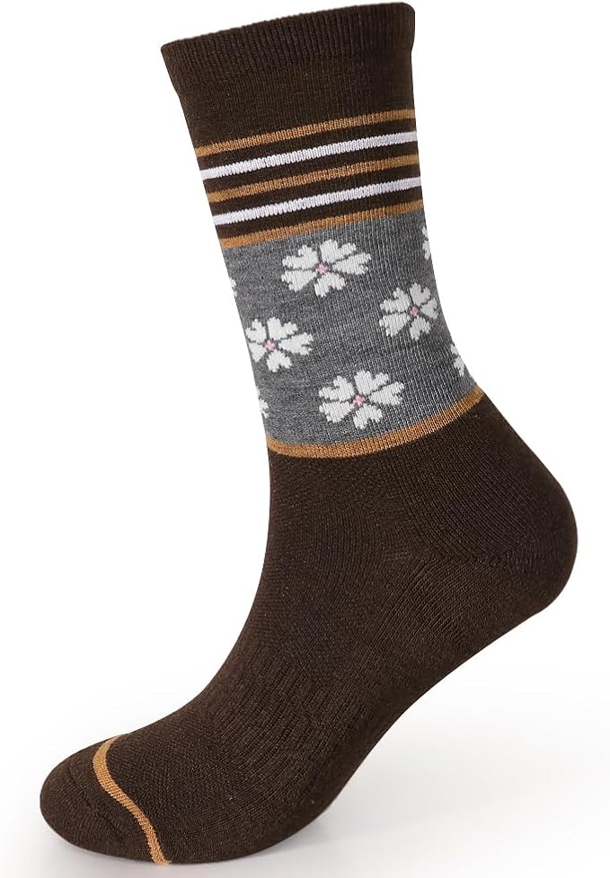 Lot de 4 paires de chaussettes mi-mollet Touch Wear Everyday Chestnut Slate pour femme