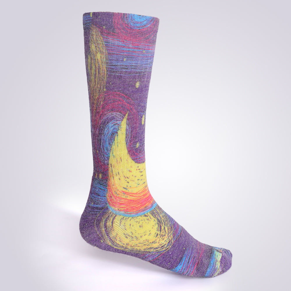 Lot de 4 paires de chaussettes colorées à motif étoilé pour femme Touch Wear Everyday