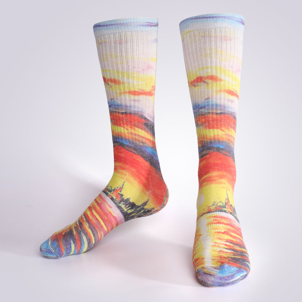 Lot de 4 paires de chaussettes colorées à motif étoilé pour femme Touch Wear Everyday