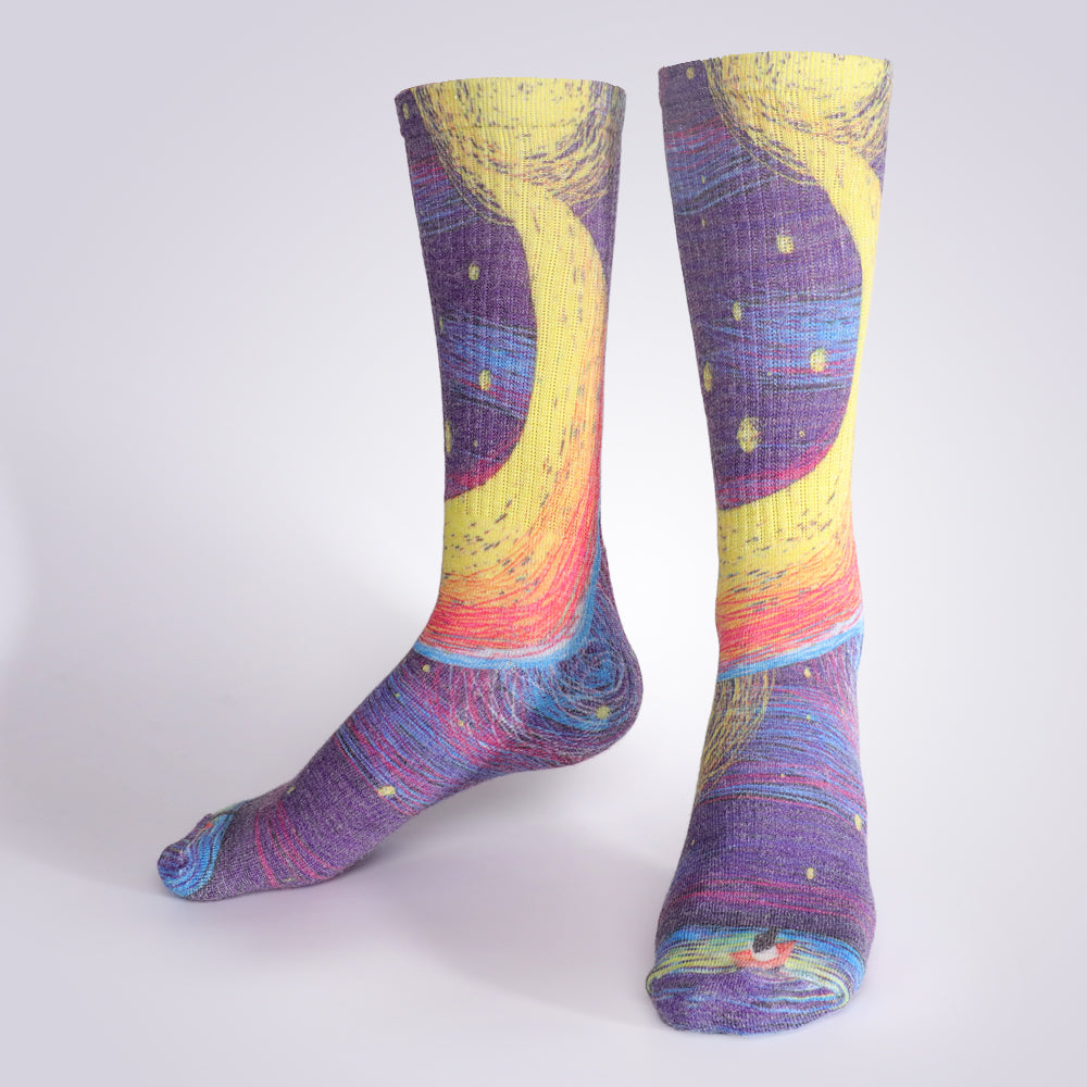 Lot de 4 paires de chaussettes colorées à motif étoilé pour femme Touch Wear Everyday