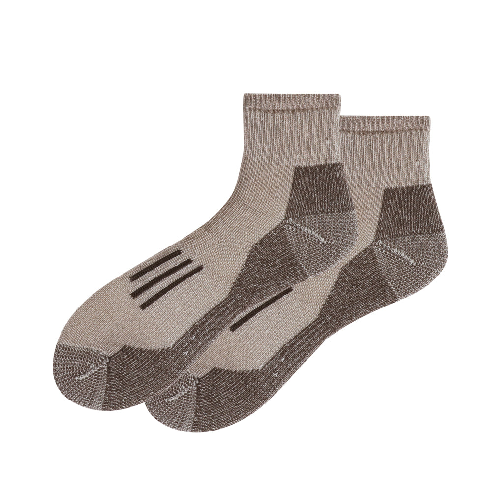 Mens Everyday Striped Coffee Ankle Socks