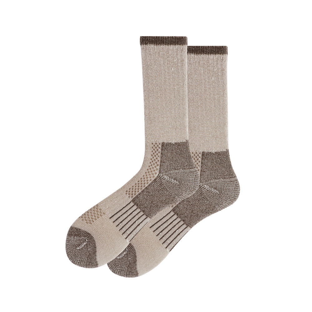 Mens Running Stripes coffee Crew Sock