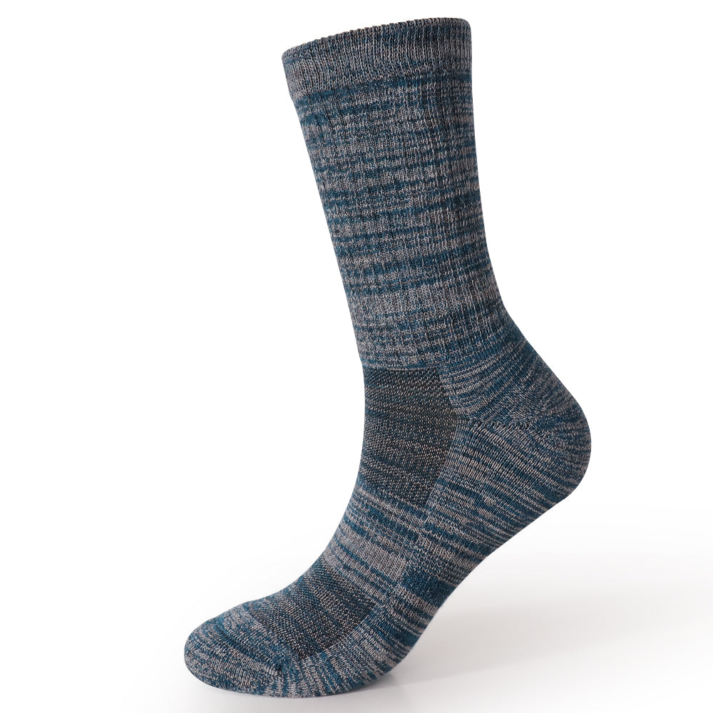 Long Way Hiking Blue Crew Sock 4 Pack