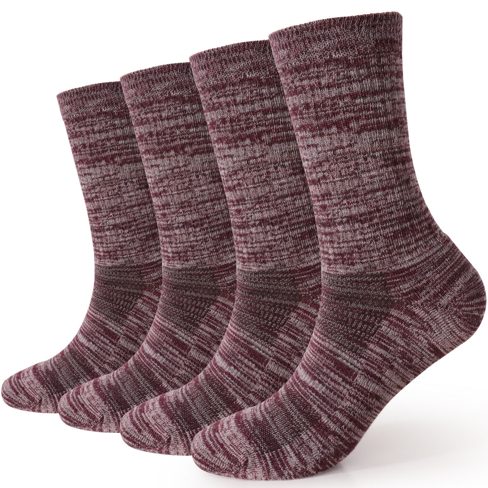 Touch Wear Everyday Micro Merino Wool Crew Socks 4 Pack